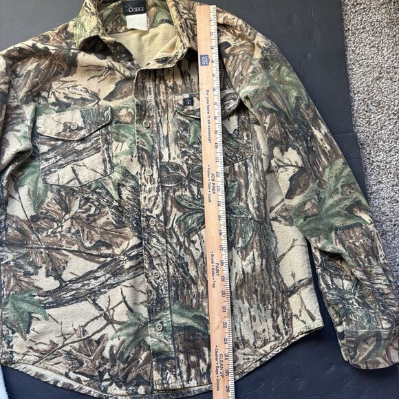 Codet RealTree Camo Flannel Shacket Men's 90’s M Hunting Shirt Jacket 22.5x25.5 - Picture 5 of 16